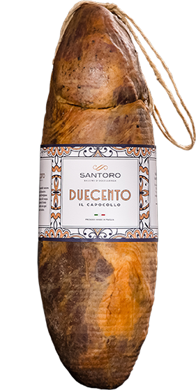 Large image of the Santoro Capocollo Duecento with frontal label.