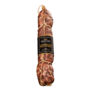 Whole Santoro Homemade Salami with front positioned label